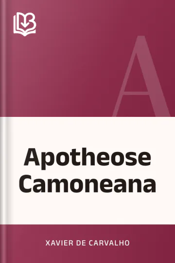 Apotheose Camoneana de Xavier de Carvalho, capa do livro