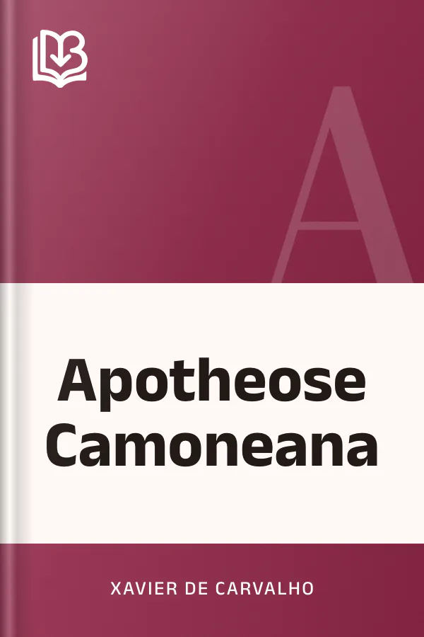 Apotheose Camoneana de Xavier de Carvalho, capa do livro