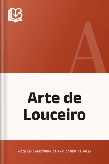 Arte de Louceiro de Nicolas-Christiern de Thy, conde de Milly, capa do livro