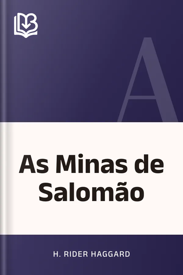 As Minas de Salomão de H. Rider Haggard, capa do livro