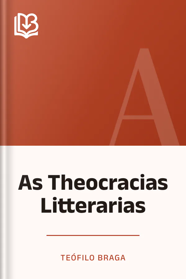 As Theocracias Litterarias de Teófilo Braga, capa do livro