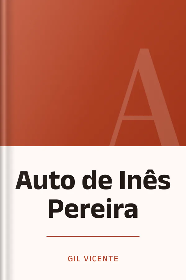 Auto de Inês Pereira de Gil Vicente, capa do livro