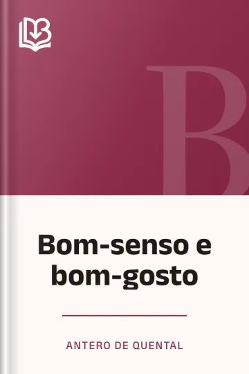 Bom-senso e bom-gosto de Antero de Quental, capa do livro