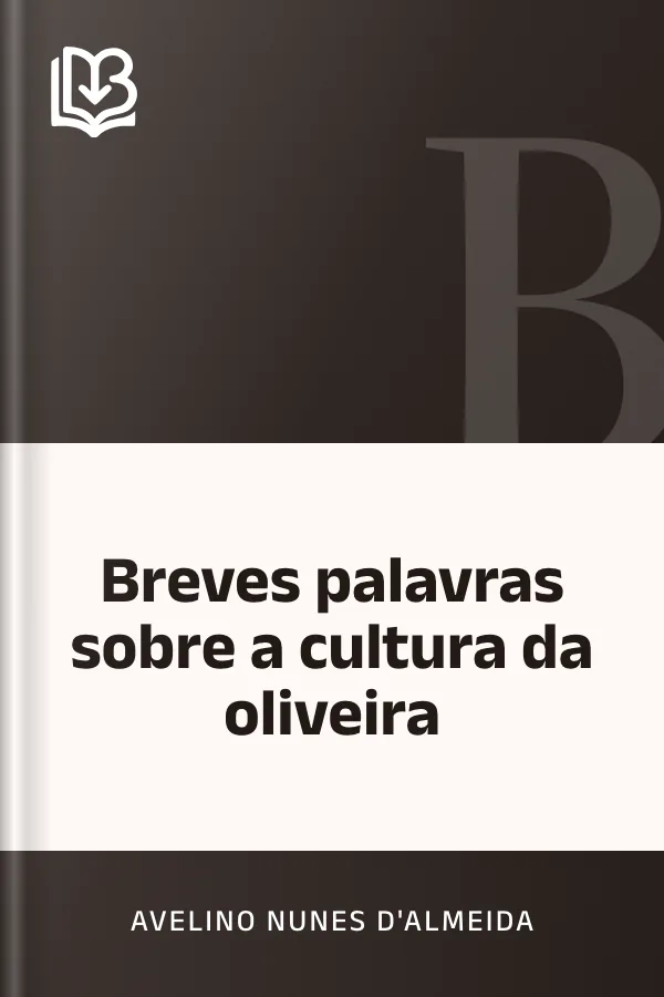Breves palavras sobre a cultura da oliveira de Avelino Nunes d'Almeida, capa do livro
