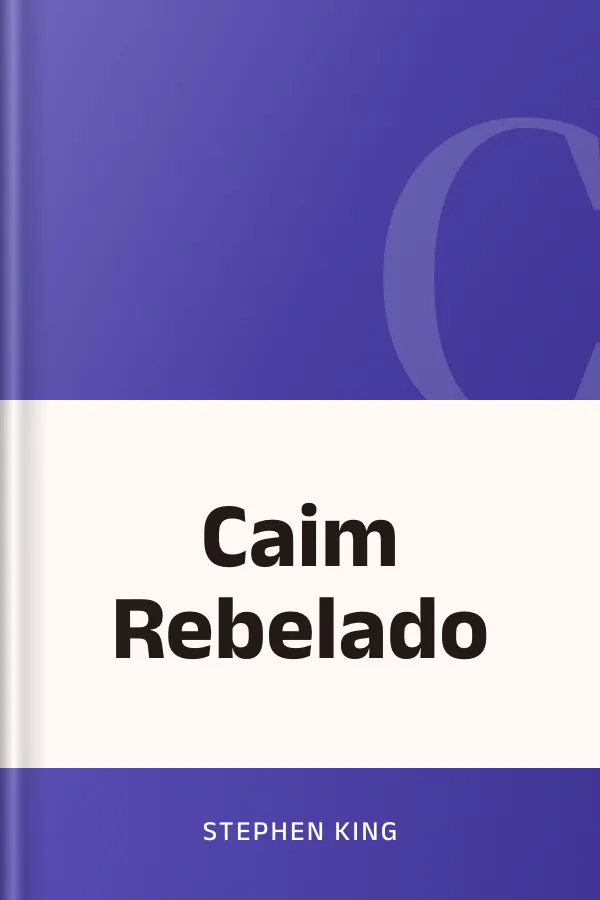 Caim Rebelado de Stephen King, capa do livro