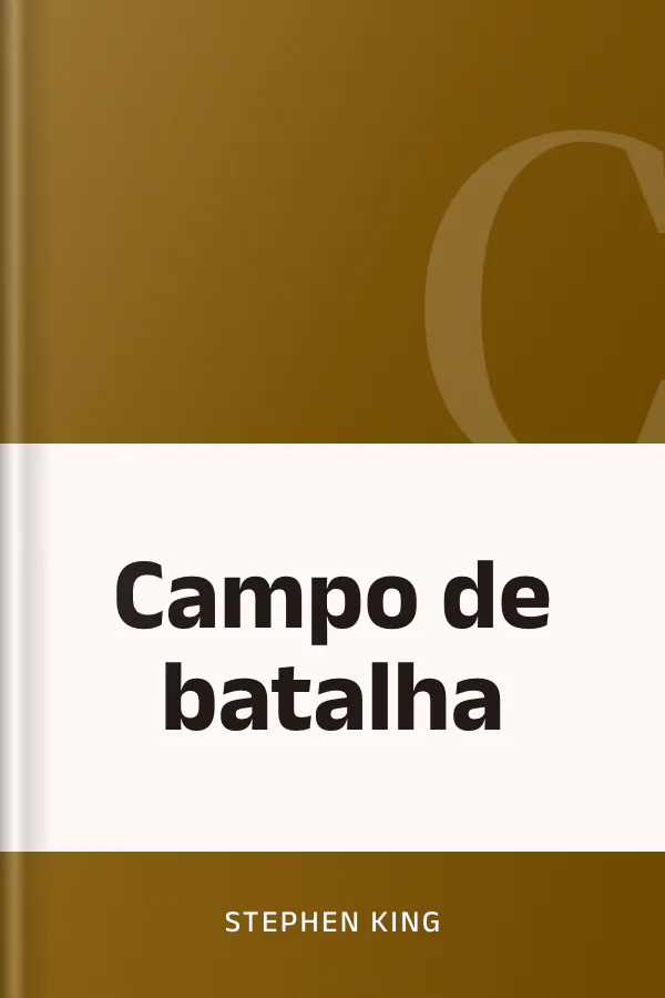 Campo de batalha de Stephen King, capa do livro