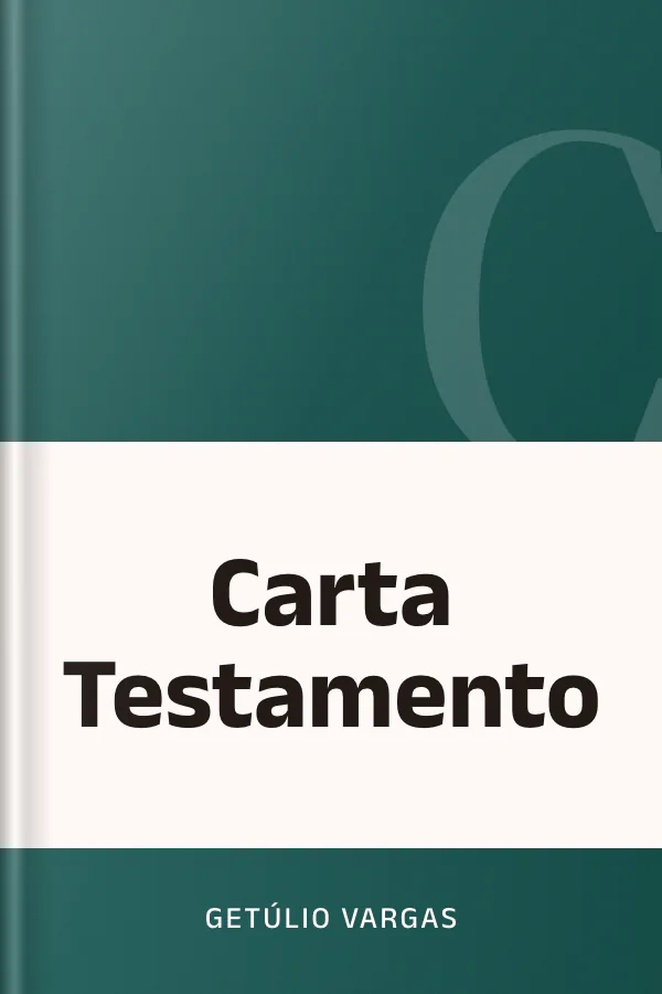 Carta Testamento de Getúlio Vargas, capa do livro