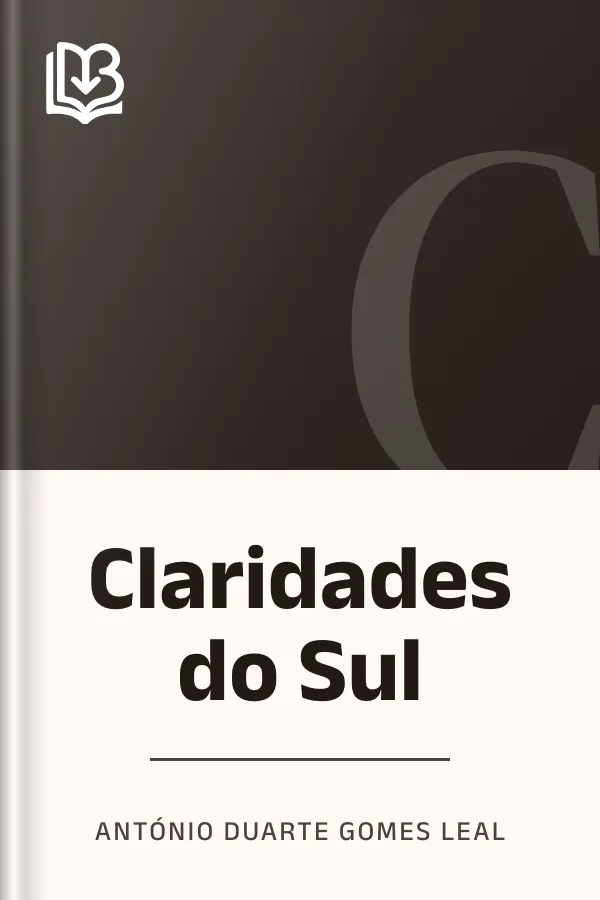 Claridades do Sul de António Duarte Gomes Leal, capa do livro