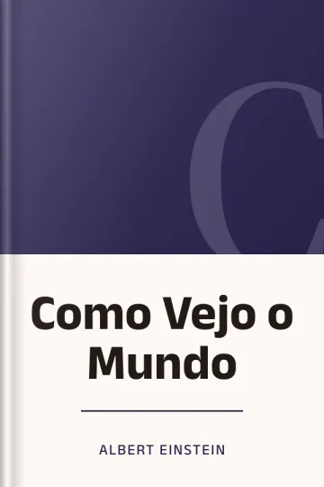 Como Vejo o Mundo de Albert Einstein, capa do livro
