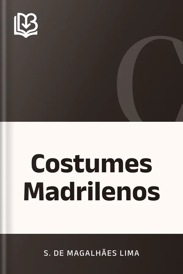 Costumes Madrilenos de S. de Magalhães Lima, capa do livro