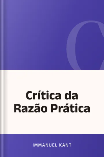 Crítica da Razão Prática de Immanuel Kant, capa do livro