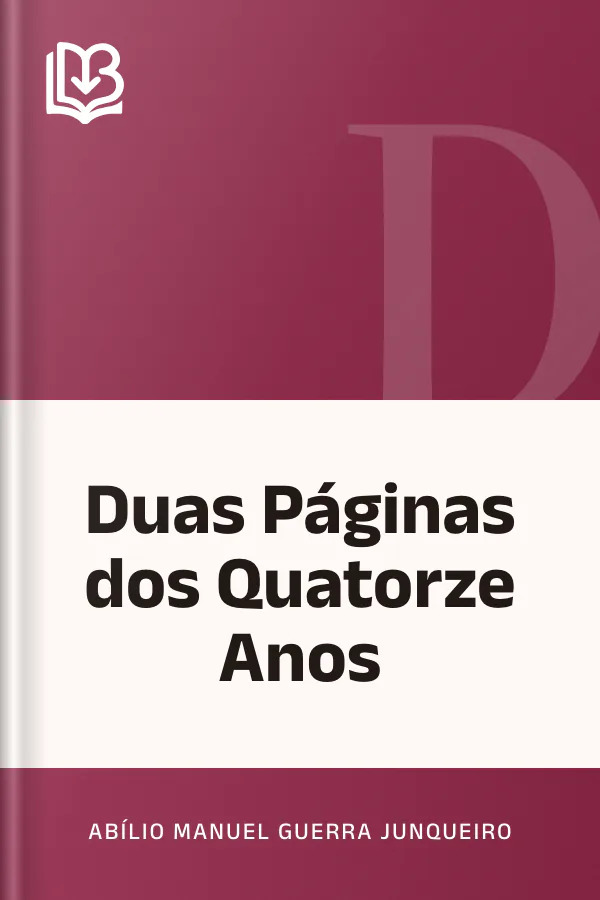 Duas Páginas dos Quatorze Anos de Abílio Manuel Guerra Junqueiro, capa do livro