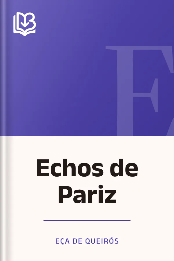 Echos de Pariz de Eça de Queirós, capa do livro