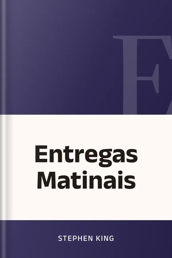 Entregas Matinais de Stephen King, capa do livro