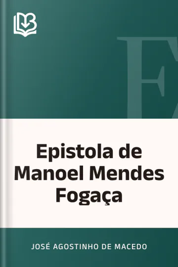 Epistola de Manoel Mendes Fogaça de José Agostinho de Macedo, capa do livro