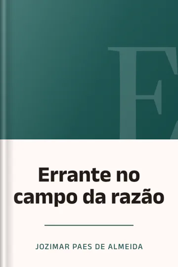 Errante no campo da razão de Jozimar Paes de Almeida, capa do livro