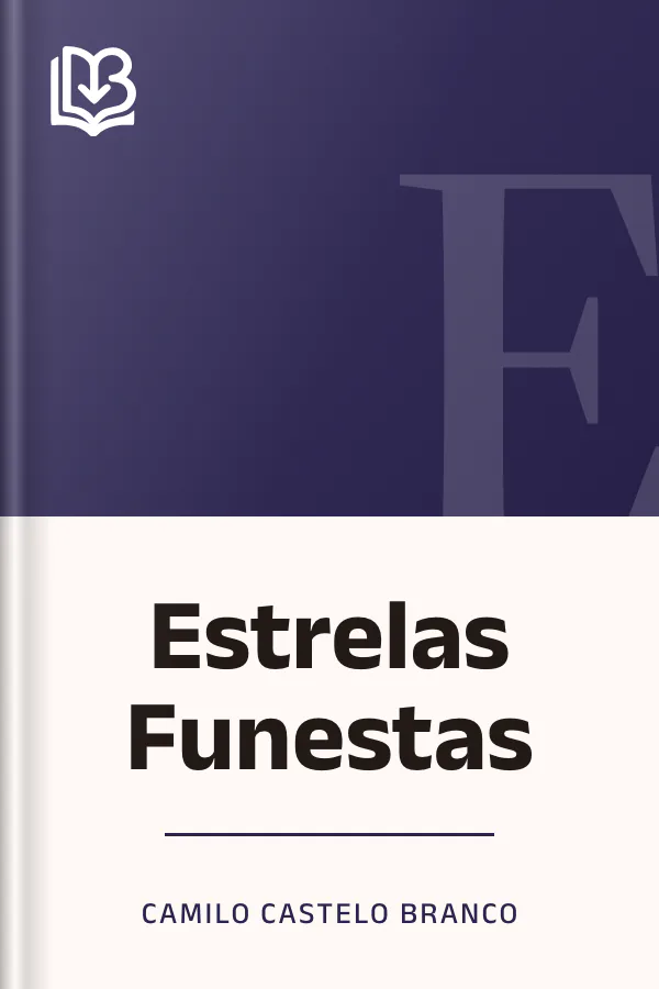 Estrelas Funestas de Camilo Castelo Branco, capa do livro