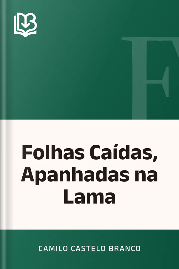 Folhas Caídas, Apanhadas na Lama de Camilo Castelo Branco, capa do livro