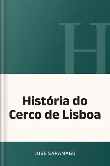 História do Cerco de Lisboa de José Saramago, capa do livro