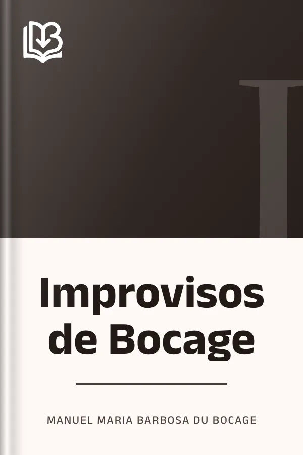 Improvisos de Bocage de Manuel Maria Barbosa du Bocage, capa do livro
