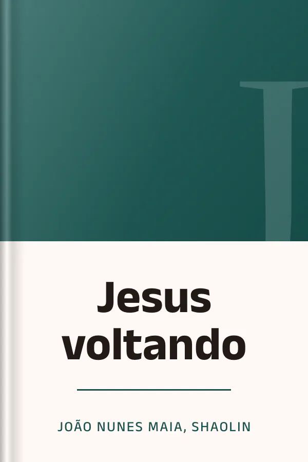 Jesus voltando de João Nunes Maia, Shaolin, capa do livro