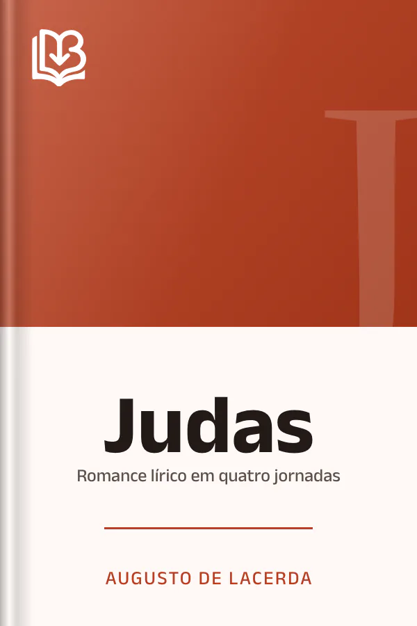 Judas: romance lírico em quatro jornadas de Augusto de Lacerda, capa do livro