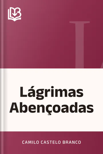 Lágrimas Abençoadas de Camilo Castelo Branco, capa do livro