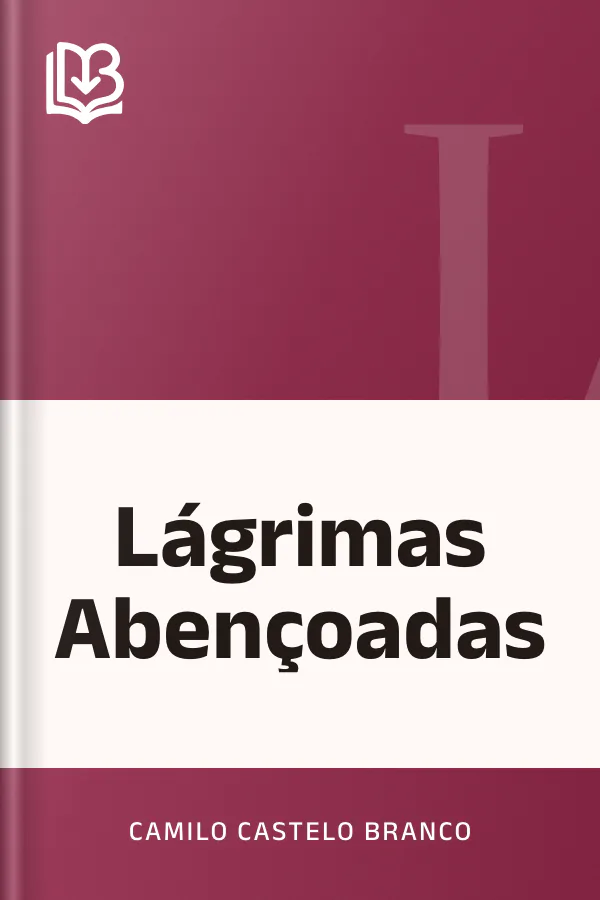 Lágrimas Abençoadas de Camilo Castelo Branco, capa do livro