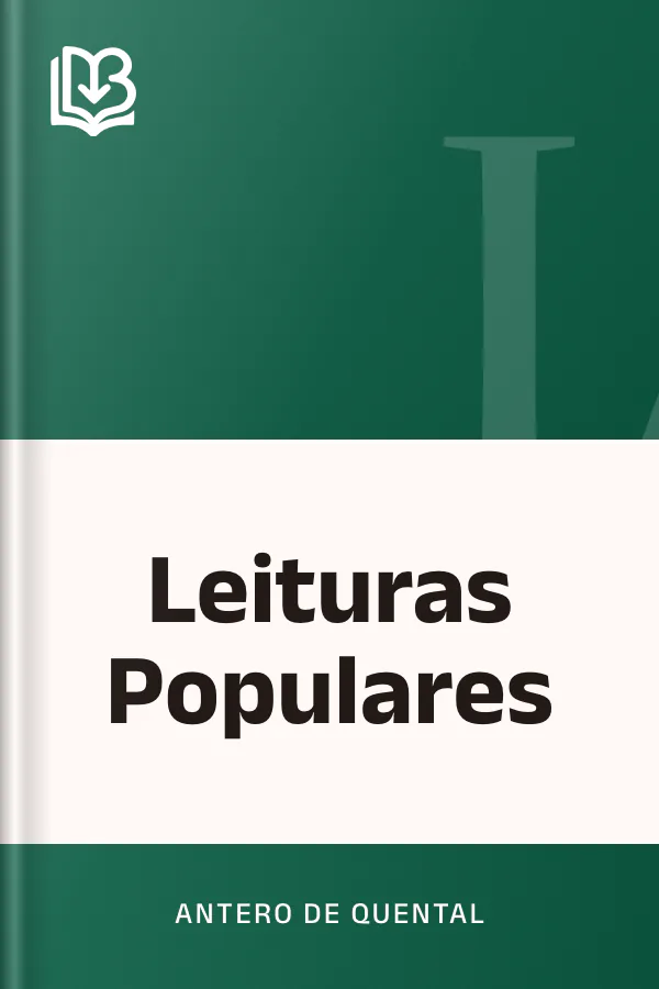 Leituras Populares de Antero de Quental, capa do livro