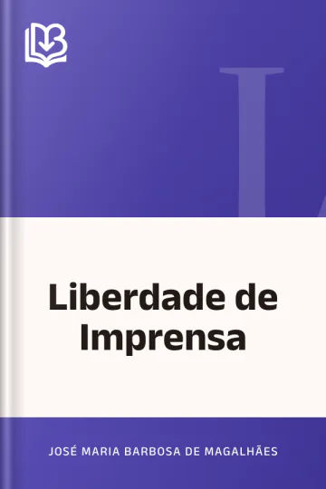 Liberdade de Imprensa de José Maria Barbosa de Magalhães, capa do livro