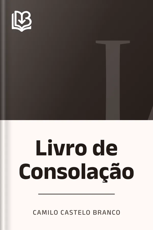 Livro de Consolação de Camilo Castelo Branco, capa do livro