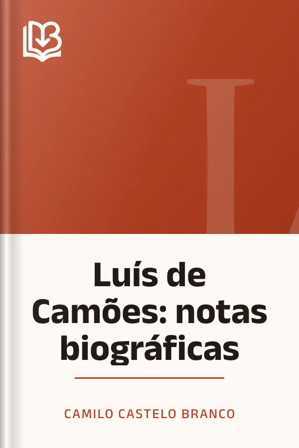 Luís de Camões: notas biográficas de Camilo Castelo Branco, capa do livro