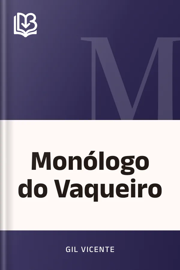 Monólogo do Vaqueiro de Gil Vicente, capa do livro