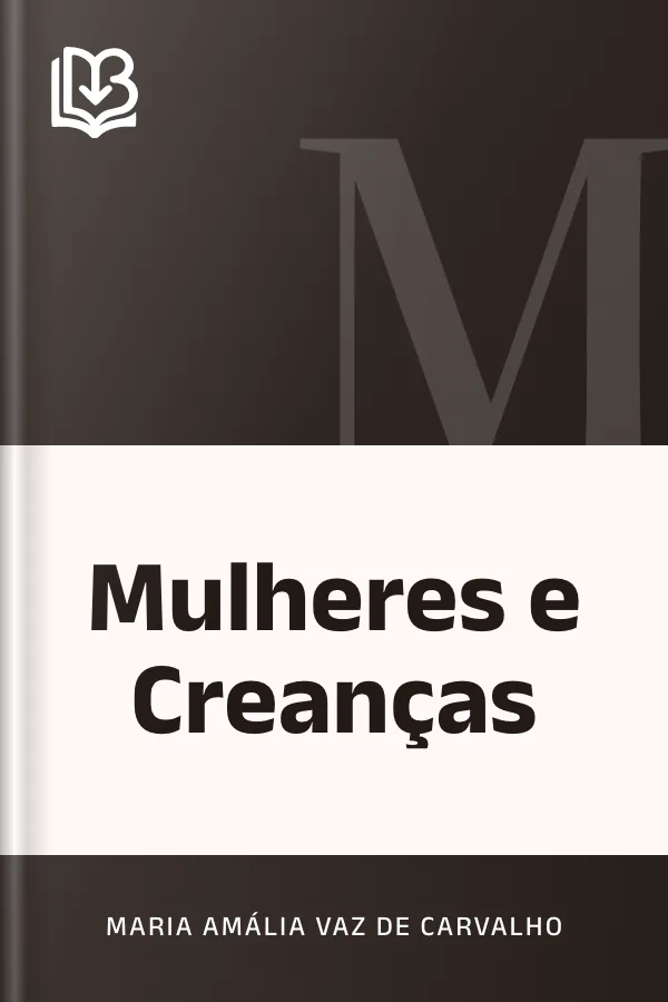 Mulheres e Creanças de Maria Amália Vaz de Carvalho, capa do livro
