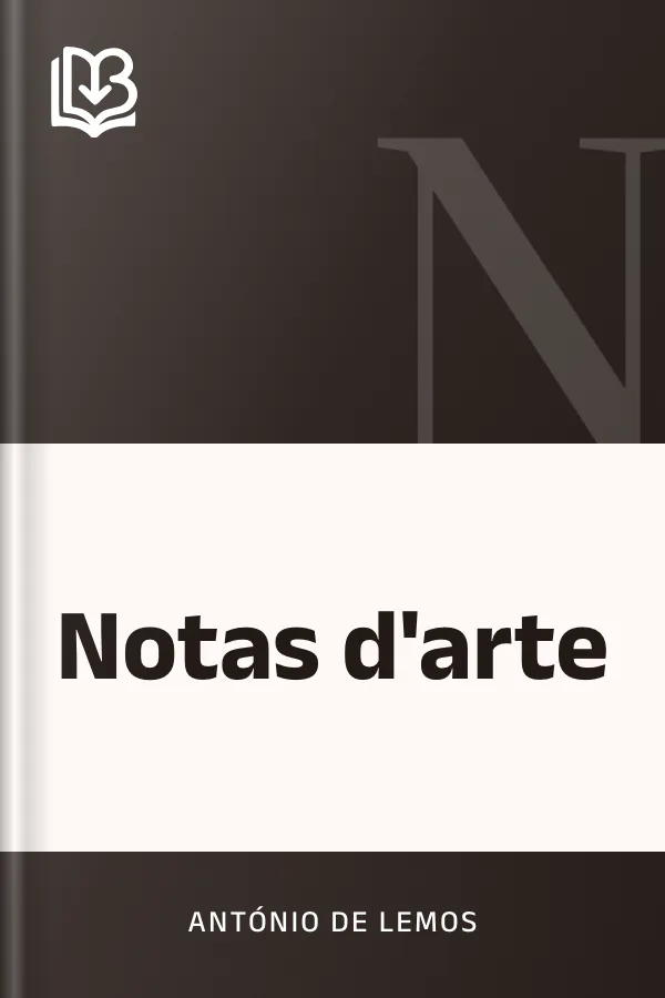 Notas d'arte de António de Lemos, capa do livro