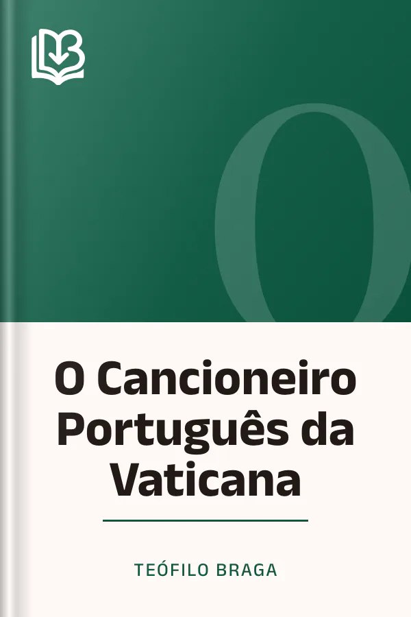 O Cancioneiro Português da Vaticana de Teófilo Braga, capa do livro