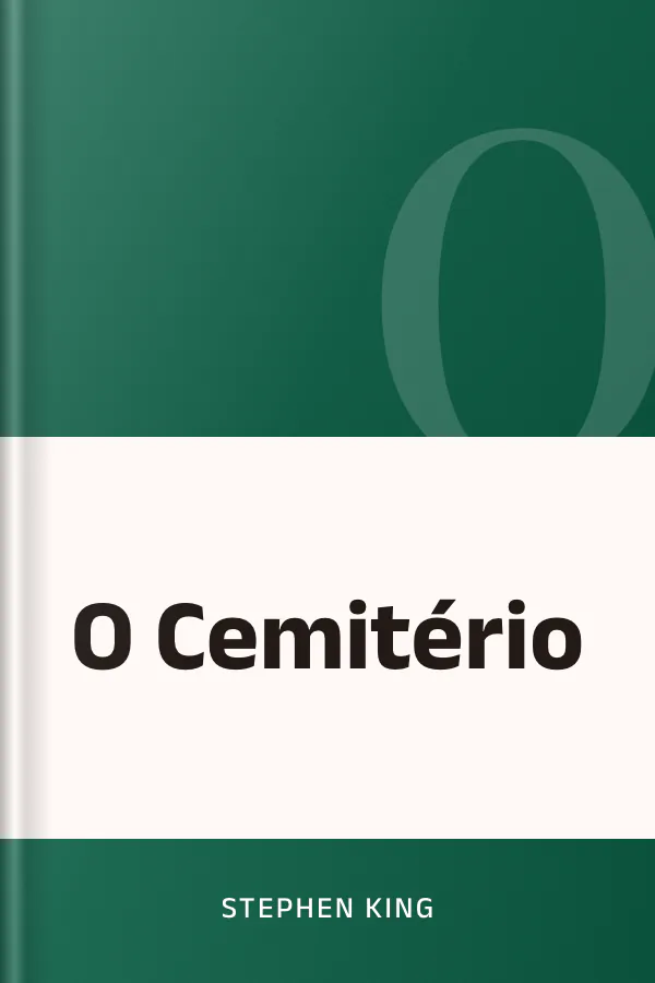 O Cemitério de Stephen King, capa do livro