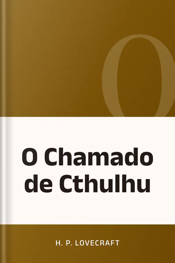O Chamado de Cthulhu de H. P. Lovecraft, capa do livro