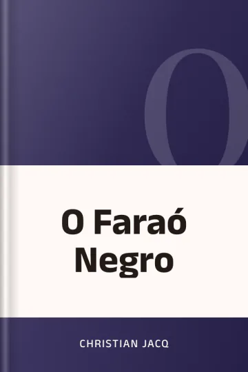 O Faraó Negro de Christian Jacq, capa do livro
