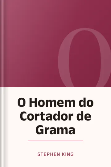 O Homem do Cortador de Grama de Stephen King, capa do livro