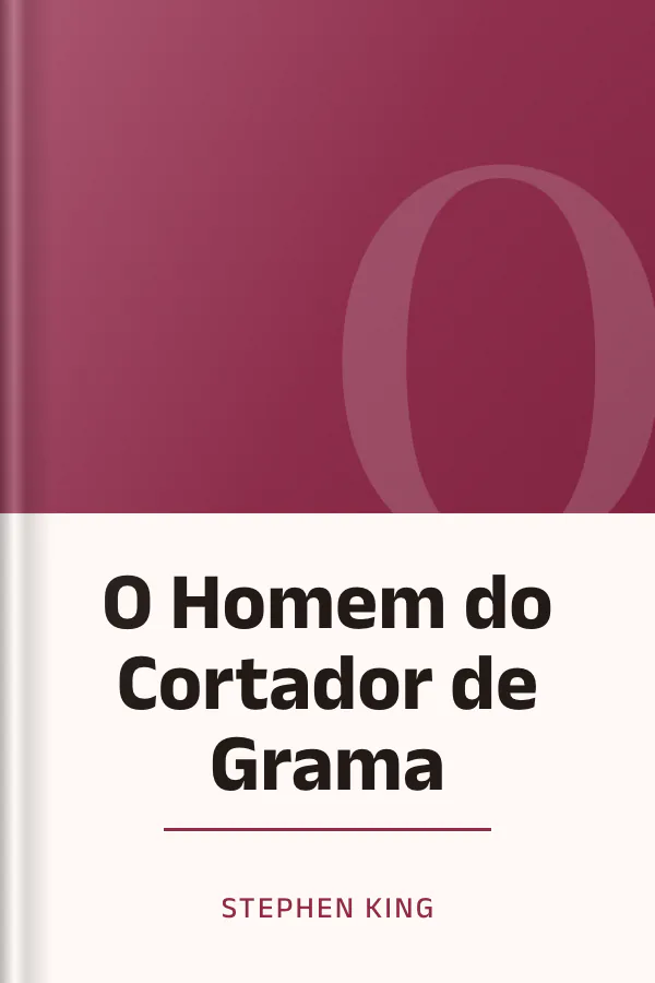 O Homem do Cortador de Grama de Stephen King, capa do livro