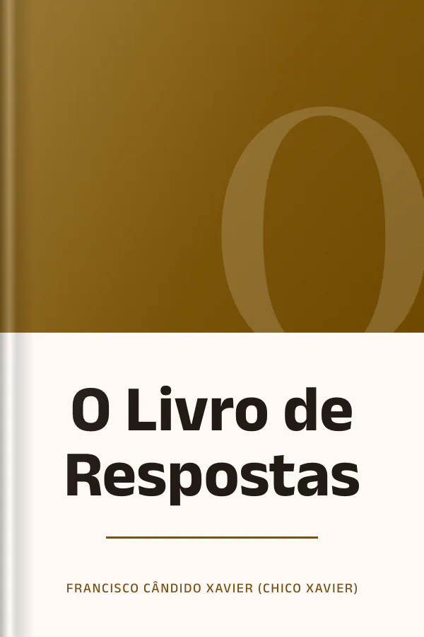 O Livro de Respostas de Francisco Cândido Xavier (Chico Xavier), capa do livro
