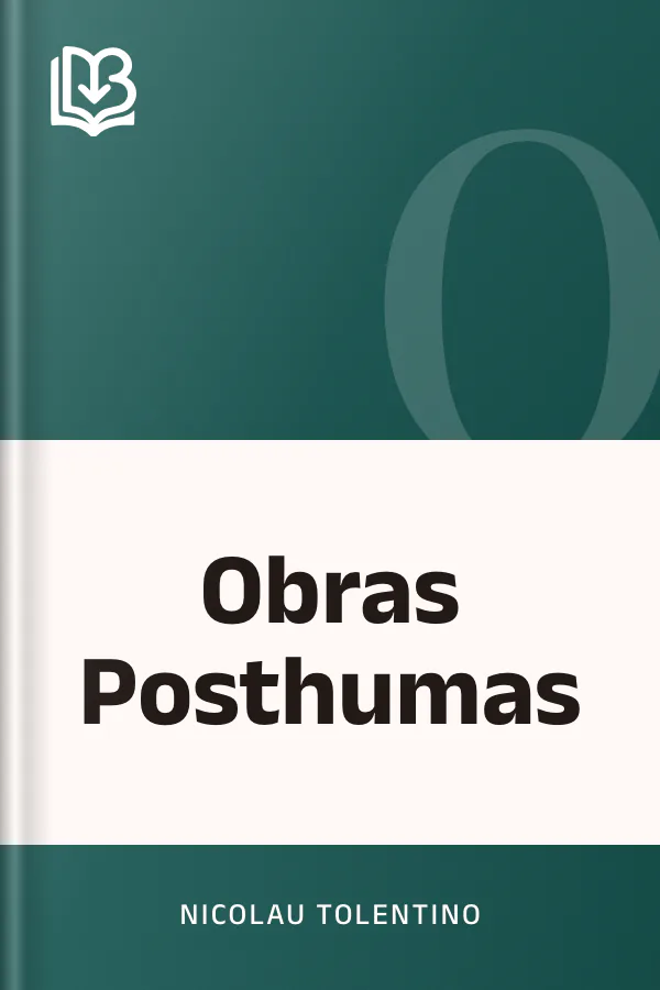 Obras Posthumas de Nicolau Tolentino, capa do livro