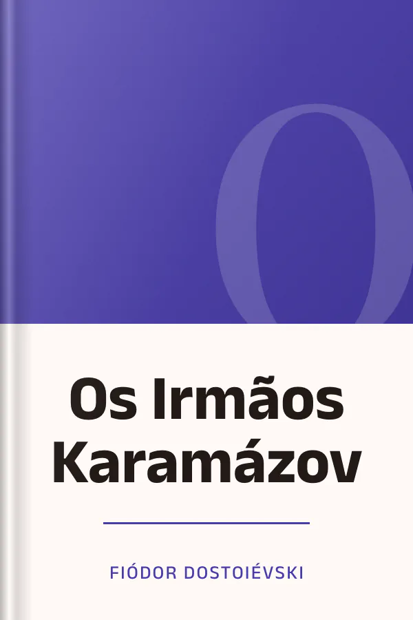 Os Irmãos Karamázov de Fiódor Dostoiévski, capa do livro