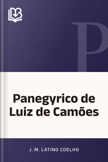Panegyrico de Luiz de Camões de J. M. Latino Coelho, capa do livro
