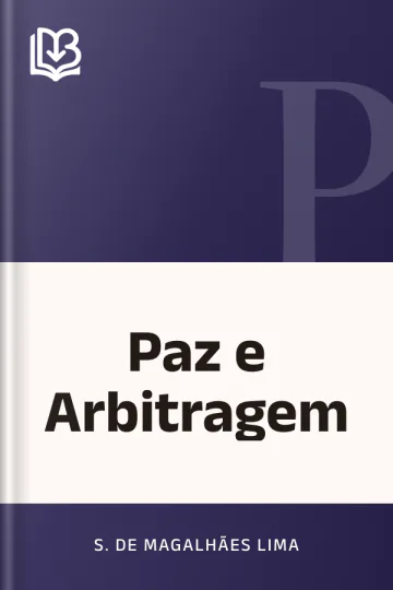 Paz e Arbitragem de S. de Magalhães Lima, capa do livro
