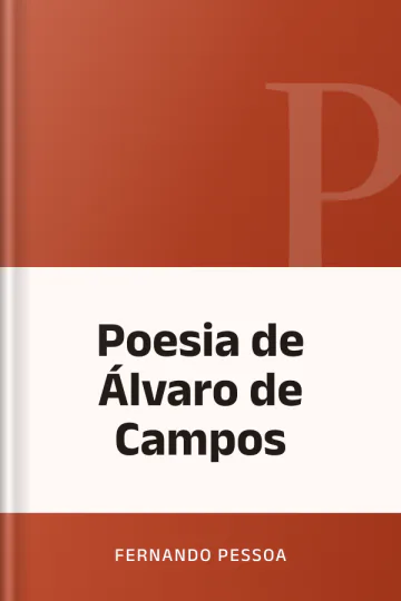Poesia de Álvaro de Campos de Fernando Pessoa, capa do livro