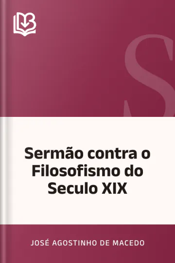 Sermão contra o Filosofismo do Seculo XIX de José Agostinho de Macedo, capa do livro