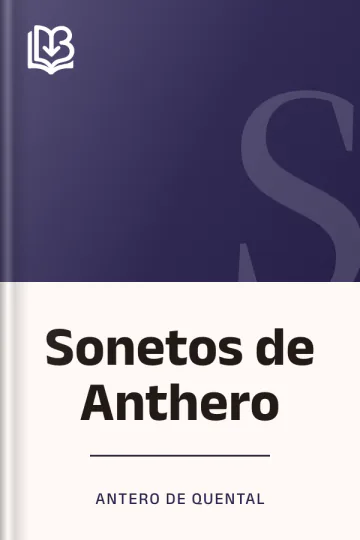 Sonetos de Anthero de Antero de Quental, capa do livro