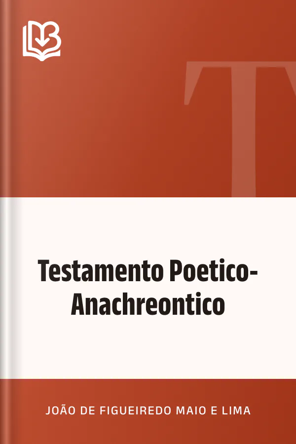 Testamento Poetico-Anachreontico de João de Figueiredo Maio e Lima, capa do livro